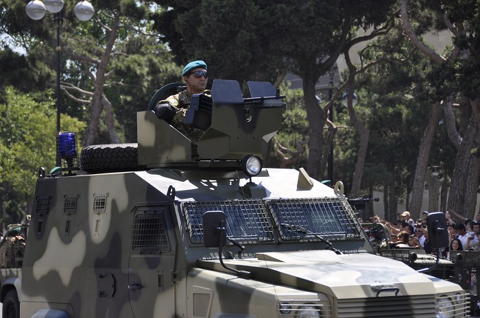 Azerbaijani military stages live-fire drill